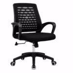 Eden Orbit ergonomic mesh revolving office chair with cushioned seat and adjustable height