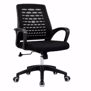 Eden Orbit ergonomic mesh revolving office chair with cushioned seat and adjustable height